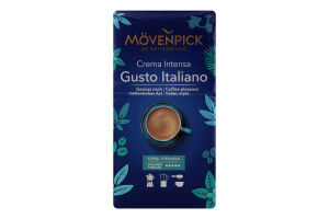 Кофе натуральный жареный молотый Gusto Italiano Movenpick м/у 250г