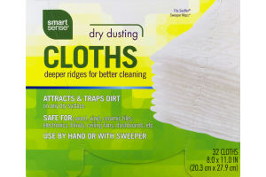 Smart Sense Dry Dusting Cloths - 32 CT