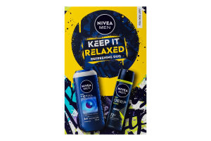 Набор Гель для душа Полное расслабление 250мл + Антиперспирант Deep Sport 150мл Keep it relaxed Nivea Men 2шт