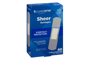 CareOne Bandages Sheer - 40 CT