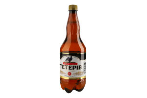 Пиво 1.2л 7% светлое фильтрованное пастеризованное крепкое Тетерів п/бут