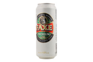 Пиво 0.5л 4.6% светлое Premium Faxe ж/б