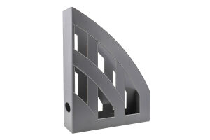 Лоток для бумаг вертикальный серый №ЛВ-01 КиП 1шт