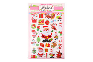 Набір наліпок новорічний дизайн 19*30см Malevaro