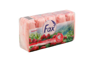 Мило туалетне Полуниця та крем Fax 5х70г