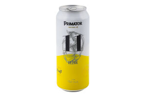 Пиво 0.5л 4.7% светлое пастеризованное Лагер 11 Lezak Primator ж/б