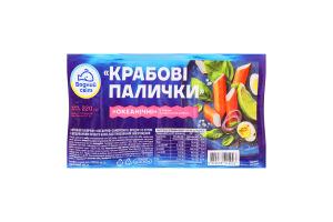 Палочки крабовые замороженные Океанические Водний світ в/у 220г