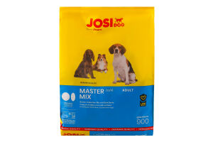 Корм сухий повнораціонний для дорослих собак Master mix JosiDog м/у 900г