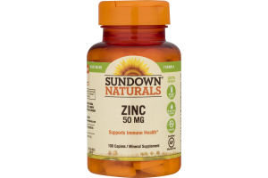 Sundown Naturals Zinc - 100 CT