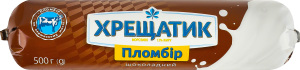 Мороженое 12% пломбир шоколадное Хрещатик м/у 500г