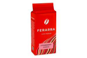 Кава натуральна смажена мелена з ароматом суниці, шоколаду та ванілі Strawberry&Choco Ferarra в/ґ в/у 250г