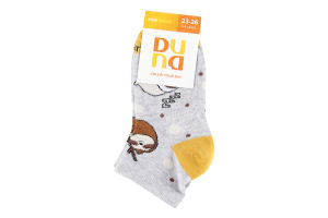 Шкарпетки дитячі Duna 4078 св.сірий меланж р.16-18