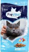 Корм для котів PreVital з тунцем сухий