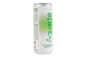 Напиток безалкогольный сильногазированный с экстрактом женьшеня и яблочным вкусом Фокус Aquarte ж/б 250мл