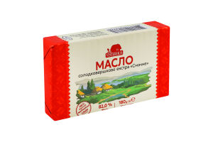 Масло Чутянка 82% 180 г екстра Смачне