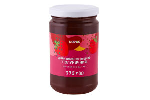 Джем плодово-ягодный пастеризованный Клубничный Novus с/б 375г