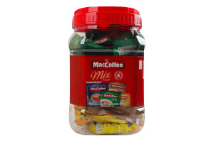 Напиток кофейный растворимый 4 аромата 3в1 Mix ассорти MacCoffee п/б 48х18г