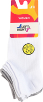 Носки женские Left&Right №120 36-38 белый/бело-серый 3пары