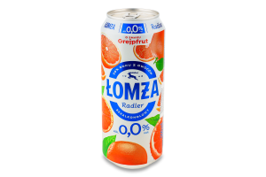 ПИВО СВІТ Б/А СМАК ГРУЙПФРУТА Ж/Б 0,5Л LOMZA