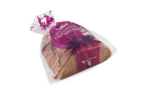 Хлеб половинка в нарезке пшенично-ржаной Полянский Цар хліб м/у 350г