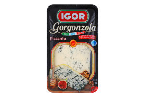 Сыр 56% мягкий с голубой плесенью Gorgonzola Piccante Igor лоток 150г