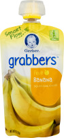 Gerber Grabbers Fruit Baby Food Banana