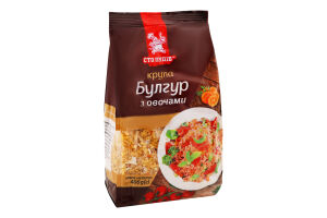 Крупа пшенична Булгур з овочами Сто пудів м/у 400г