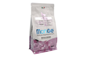 Корм сухой полнорационный для котов с курицей Sterilised Natural superpremium Monge м/у 400г