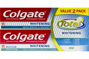 Colgate Total Whitening Gel Toothpaste - 2 PK