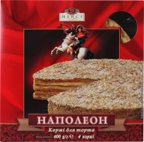 Коржі для торта листкові випечені Наполеон Merci Cake к/у 400г
