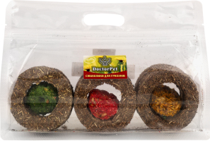 Кільця трав'яні д/гризунів 6шт Doctor Pet