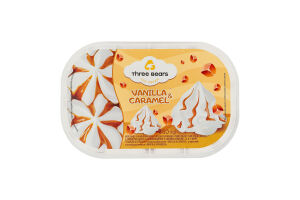 Морозиво 12% Vanilla&Caramel Three bears п/у 450г