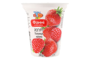 Йогурт 1.5% Клубника-малина Фанні ст 240г