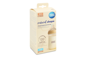 Пляшка Natural Shape з соскою антиколікова 250мл Canpol babies