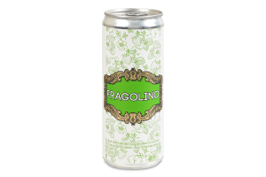 Сидр 330мл 5% солодкий газований звичайний пастеризований Фраголіно Fragolino з/б