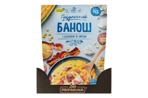 Смесь для приготовления баноша натуральная с беконом и сыром Гуцульский банош Pripravka д/п 160г