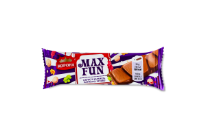 Шоколад молочный с мармеладом, печеньем и искрящейся карамелью Max Fun Корона м/у 38г