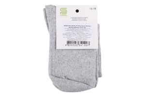 Шкарпетки дит Premier socks Економ рубч сір р16-18