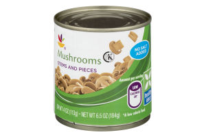 Ahold Mushrooms No Salt Added Stems and Pieces