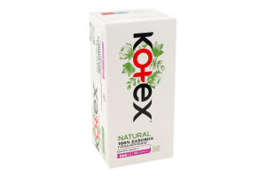 Прокладки щоденні гігієнічні Нормал+ Екстра захист Natural Kotex 36шт