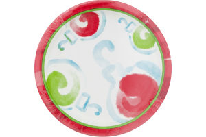 Smart Living Lunch Paper Plates Watercolor - 8 CT
