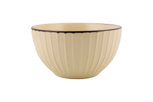 Салатник Penelope бежевий кераміка 15,5см Nava
