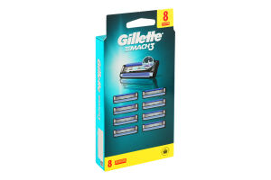 Кассеты для бритья сменные Mach3 Gillette 8шт