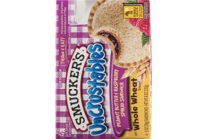 Smucker's Uncrustables Spread Sandwiches Peanut Butter & Raspberry - 4 CT