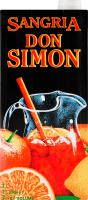 Вино 1л 7% красное сладкое ароматизированное Sangria Don Simon т/п