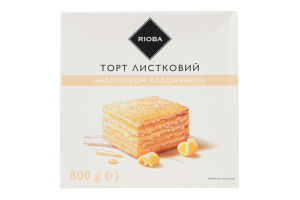 Торт слоеный Наполеон классический RIOBA к/у 800г