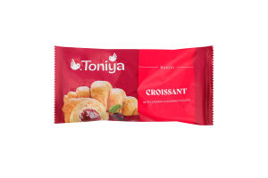 Круасан з фруктовим наповнювачем з ароматом вишні Вишня Toniya м/у 60г