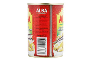Оливки фаршировані анчоусом 300мл ж/б з ключем Alba Food