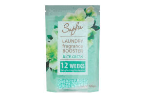 Кондиціонер для прання парфумований в гранулах Rich green Aroma Sapfir 120г