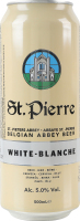 Пиво 0.5л 5% светлое нефильтрованное пастеризованное Blanche St.Pierre ж/б